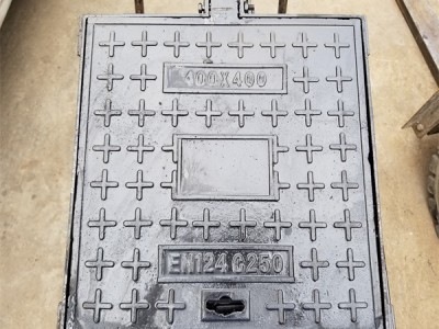 球墨鑄鐵井蓋 400*400 C250 方形井蓋